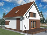 Проект дома B-266. Простой дом с мансардой B-266