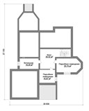 Проект дома F-076. Дом из кирпича с цокольным этажом F-076