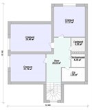 Проект дома E-056. Дом из пеноблоков с террасой E-056