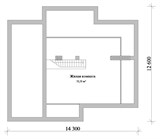 Проект дома C-241. Дом с мансардой 4 спальни C-241