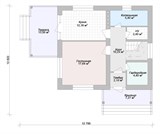 Проект дома B-265. Дом из газобетона с балконом B-265