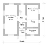 Проект дома B-259. Недорогой дом из пеноблока B-259