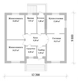 Проект дома A-083. Дом 100 м одноэтажный A-083