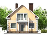 Проект дома B-257. Дом с балконом на 2 этаже B-257