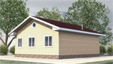 Проект дома A-080. Каркасный дом A-080