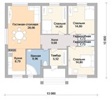 Проект дома B-252. Красивый дом до 150 м B-252