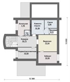 Проект дома E-051. Дом с цокольным этажом и мансардой E-051