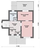 Проект дома E-051. Дом с цокольным этажом и мансардой E-051
