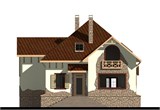 Проект дома E-051. Дом с цокольным этажом и мансардой E-051