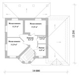 Проект дома C-236. Дом с эркером 2 этажа C-236
