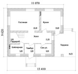 Проект дома C-235. Красивый кирпичный дом C-235