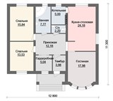 Проект дома B-250. Дом с круглым эркером B-250