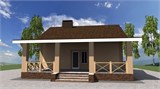 Проект дома B-248. Дом с террасой B-248