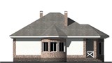 Проект дома B-245. Одноэтажный дом с 2 эркерами B-245