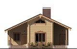 Проект дома B-241. Одноэтажный дом из бревна B-241