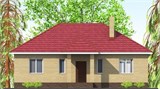 Проект дома A-074. Простой дом до 100 м2 A-074
