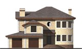 Проект дома F-070. Двухэтажный дом с балконом и гаражом F-070