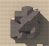 Проект дома F-070. Двухэтажный дом с балконом и гаражом F-070