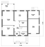 Проект дома F-069. Большой дом из газобетона F-069