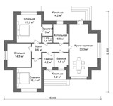 Проект дома B-239. Дом из керамических блоков B-239