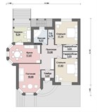 Проект дома B-237. Дом на склоне с террасой B-237