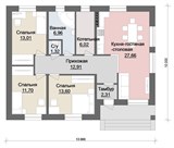 Проект дома A-070. Дом 1 этаж до 100 м A-070