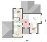 Проект дома E-048. Двухэтажный дом со вторым светом E-048