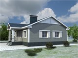 Проект дома A-067. Дом, площадью 100 кв A-067