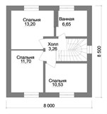 Проект дома B-230. Недорогой дом B-230