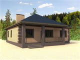 Проект дома B-223. Дом 12 на 14 одноэтажный B-223