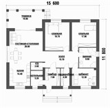 Проект дома C-219. Дом 1 этаж 200 кв C-219
