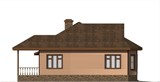 Проект дома C-216. Каркасный дом с гаражом C-216