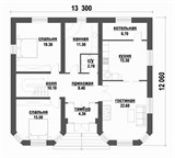 Проект дома C-215. Дом из газосиликатных блоков 200 кв C-215