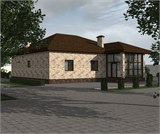 Проект дома C-210. Красивый загородный дом C-210