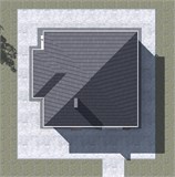 Проект дома B-184. Дом две спальни, кирпичный B-184