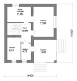 Проект дома B-156. Дом из пеноблока 9 на 10 B-156