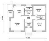 Проект дома A-052. Маленький одноэтажный дом A-052