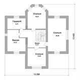 Проект дома C-133. Дом с эркером 200 м2 C-133