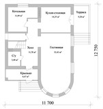 Проект дома C-113. Дом с подвалом и мансардой C-113