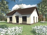 Проект дома A-029. Маленький дом из газобетона A-029