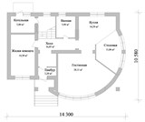 Проект дома C-101. Дом с четырьмя спальнями C-101