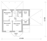 Проект дома C-098. Дом с навесом и террасой C-098