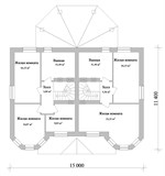 Проект дома E-025. Двухэтажный дом на две семьи E-025
