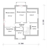 Проект дома C-068. Дом с библиотекой C-068