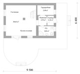 Проект дома A-003. Маленький дом до 100 м2 A-003