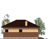 Проект хоз. постройки G-064. Кирпичная баня G-064