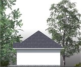 Проект хоз. постройки G-062. Одноэтажный гараж G-062