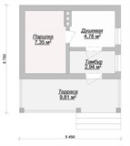 Проект хоз. постройки G-059. Сауна G-059
