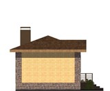 Проект хоз. постройки G-045. Сауна с террасой G-045