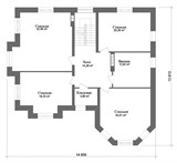 Проект дома E-021. Большой дом из кирпича E-021